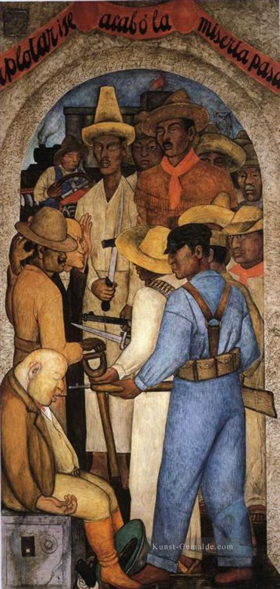 Tod des kapitalistischen Sozialismus Diego Rivera 1928 Ölgemälde